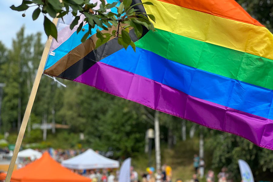 Karta över Karlskoga Prides aktiviteter samt paradens gång