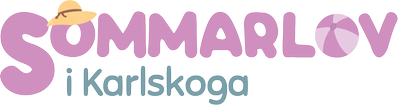 "SOMMARLOV i Karlskoga" i stiliserad text.
